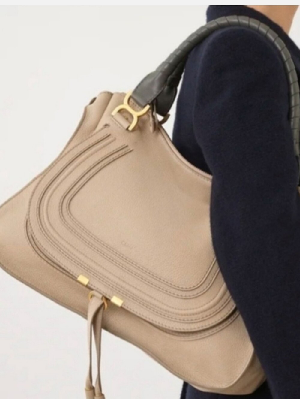 Chloe 2024 New Large Marcie Shoulder Bag